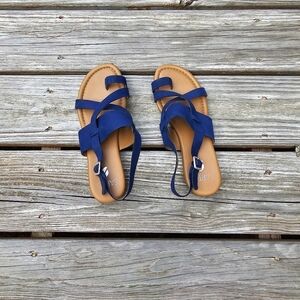 Franco Sarto Gia Sandal.  Blue.  Size 8
